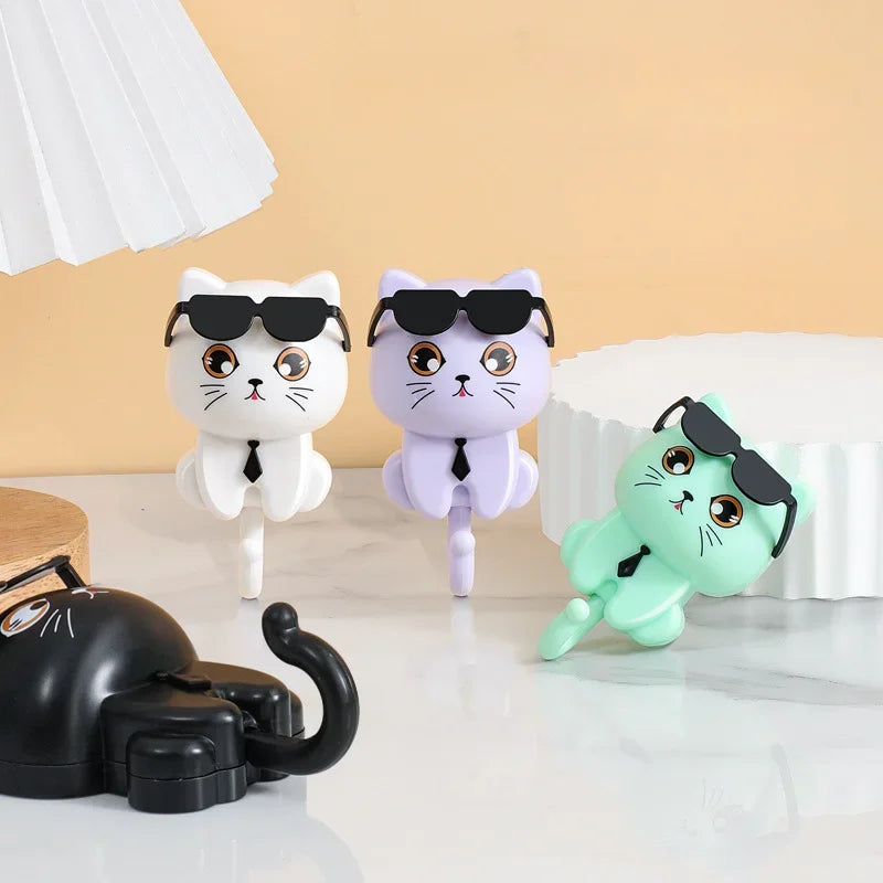 Cartoon Cat Adhesive Hooks