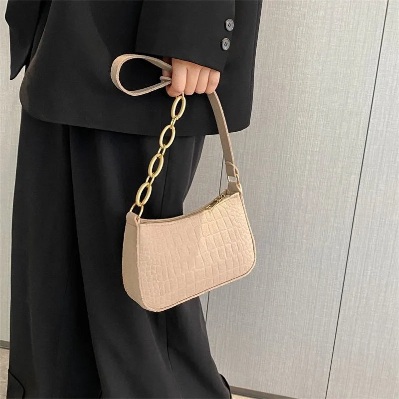 Chic Crescent Tote Handbag