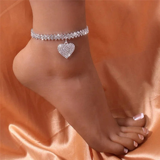 Elegant Copper Love Ankle Bracelet