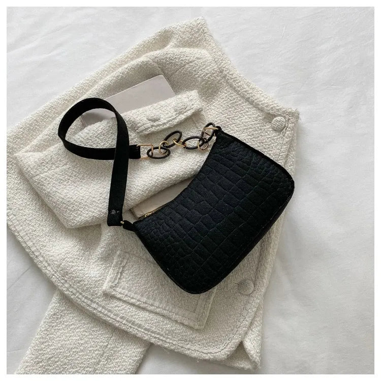 Chic Crescent Tote Handbag