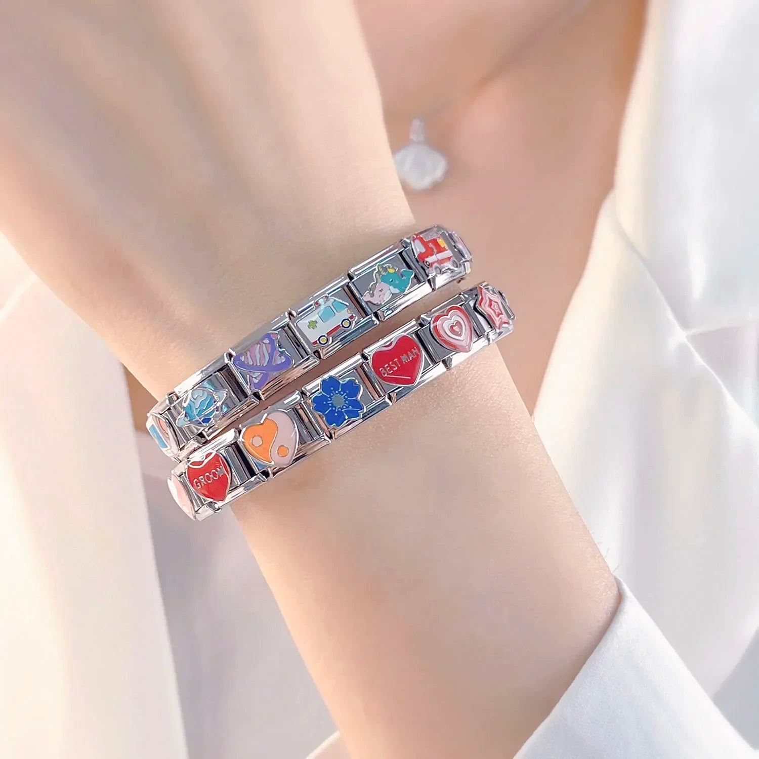 Romantic Heart Star Tai Chi Bracelet