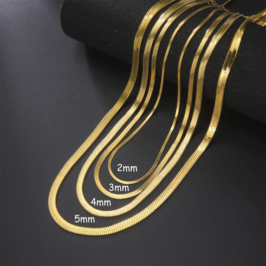 Elegant Gold Snake Chain Necklace