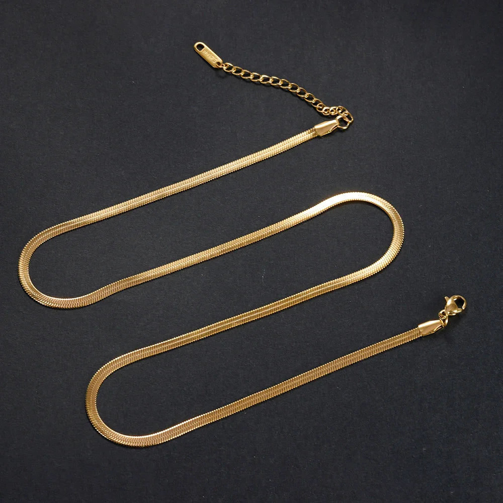 LuxGold Snake Chain Necklace